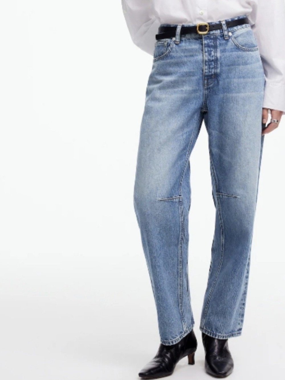 Madewell Darted Barrel Jeans Dobbins Wash